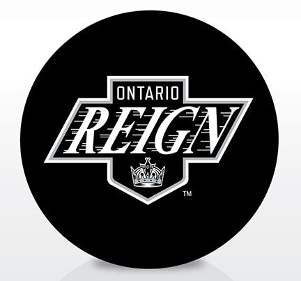 Ontario Reign Team Logo Souvenir Puck