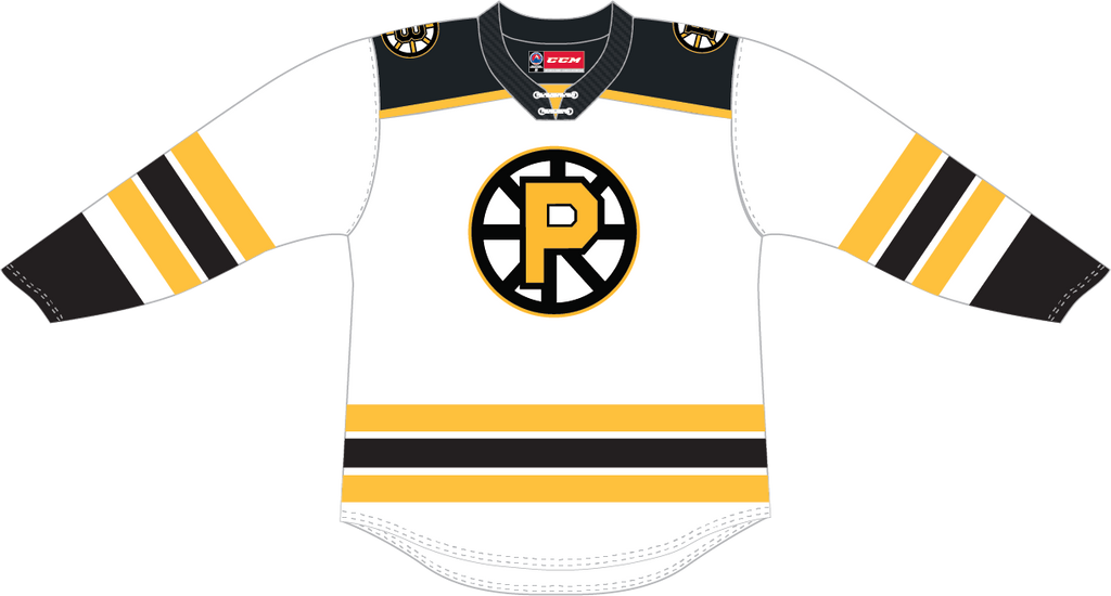CCM Quicklite Providence Bruins Premier White Jersey