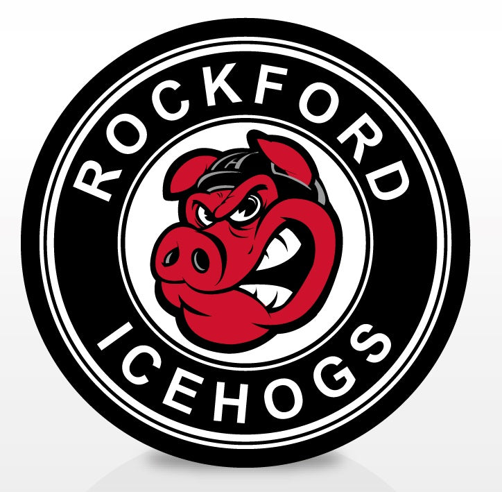 Rockford IceHogs Team Logo Souvenir Puck (Circle Logo)