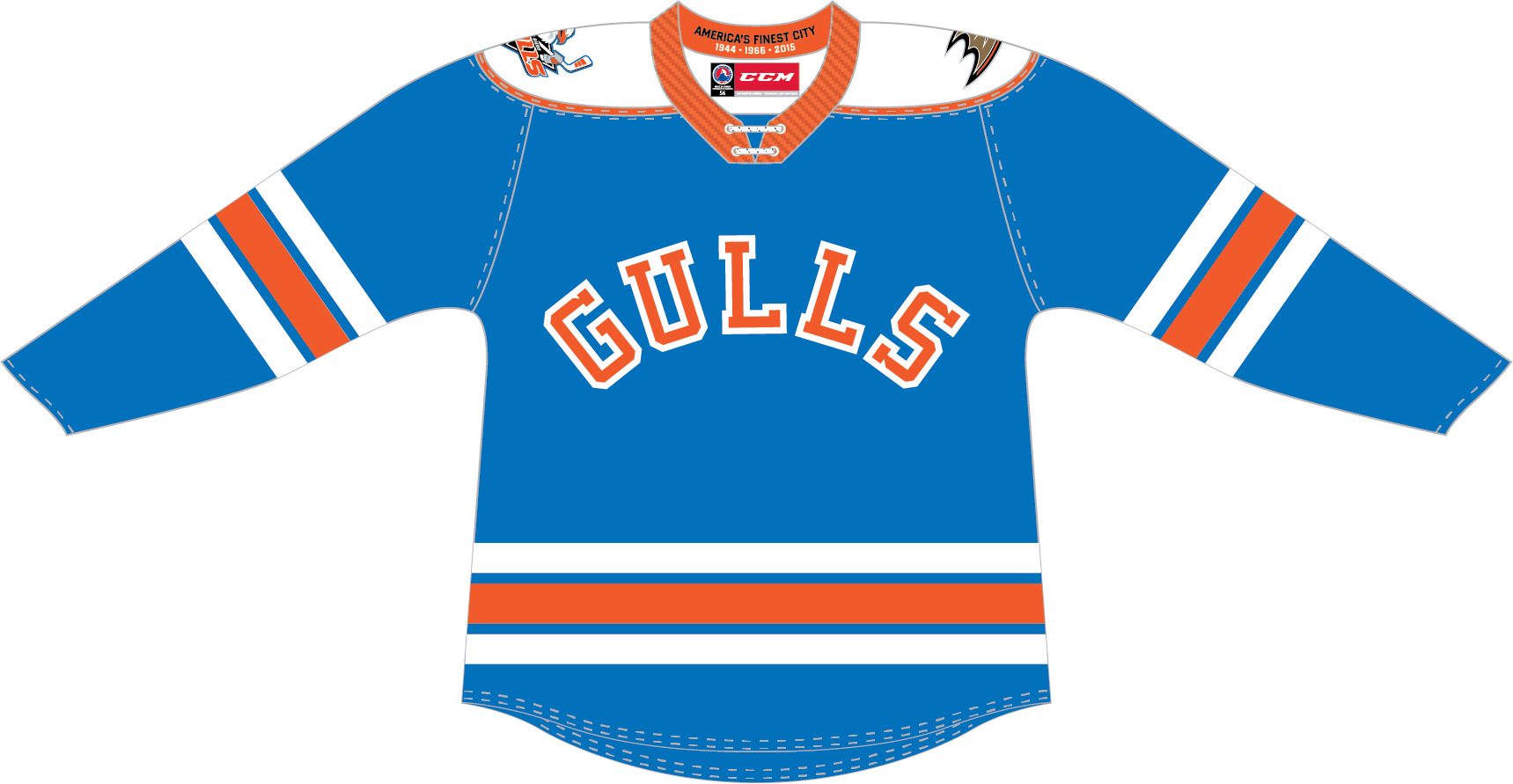 CCM Quicklite San Diego Gulls Premier Alternate Jersey