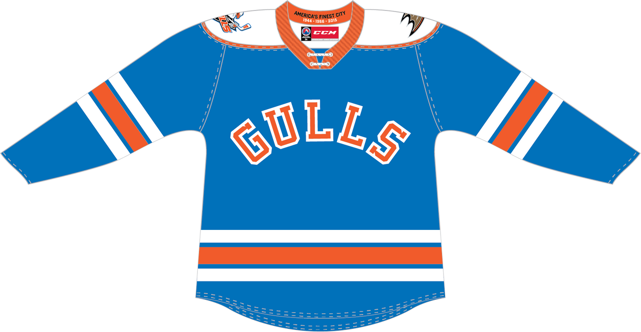 CCM Quicklite San Diego Gulls Customized Premier Alternate Jersey