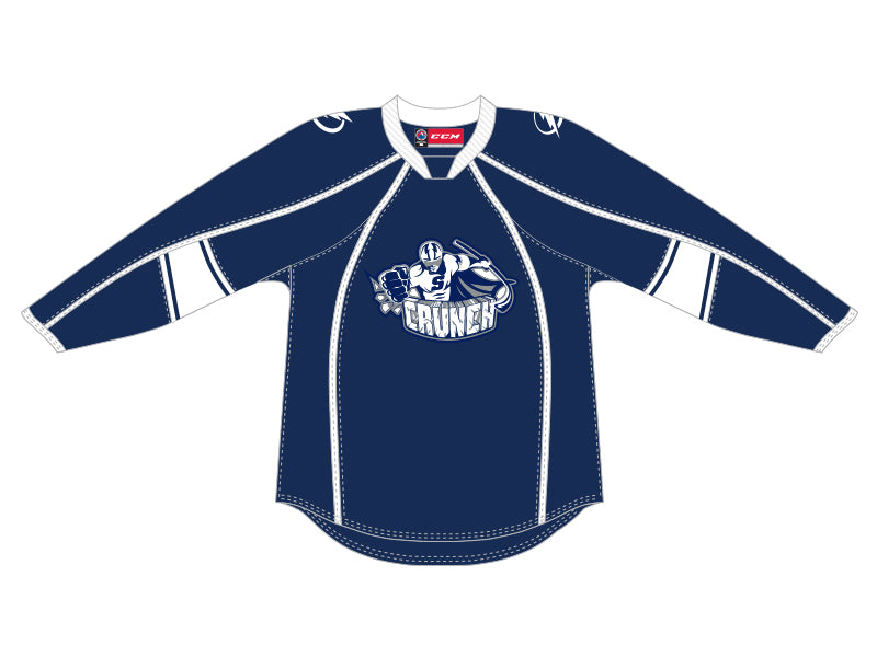 CCM Quicklite Syracuse Crunch Customized Premier Blue Jersey