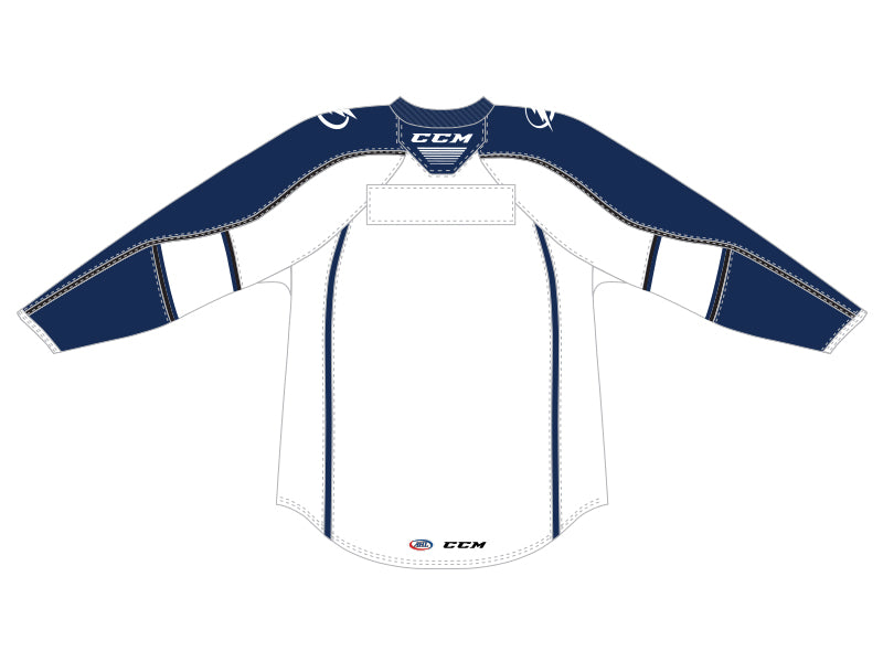 CCM Quicklite Syracuse Crunch Customized Premier White Jersey