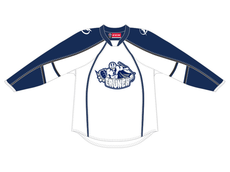 CCM Quicklite Syracuse Crunch Customized Premier White Jersey