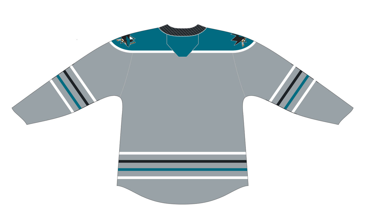 CCM Quicklite San Jose Barracuda Customized Premier Third Gray Jersey (2024-25 Season)