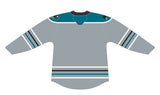 CCM Quicklite San Jose Barracuda Premier Third Gray Jersey