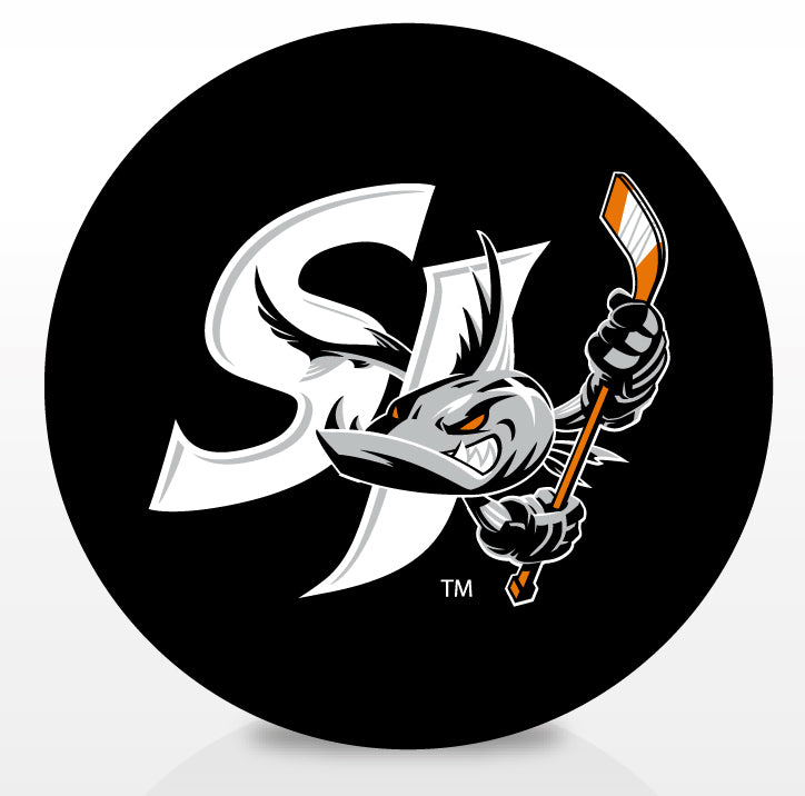 San Jose Barracuda Team Logo Souvenir Puck