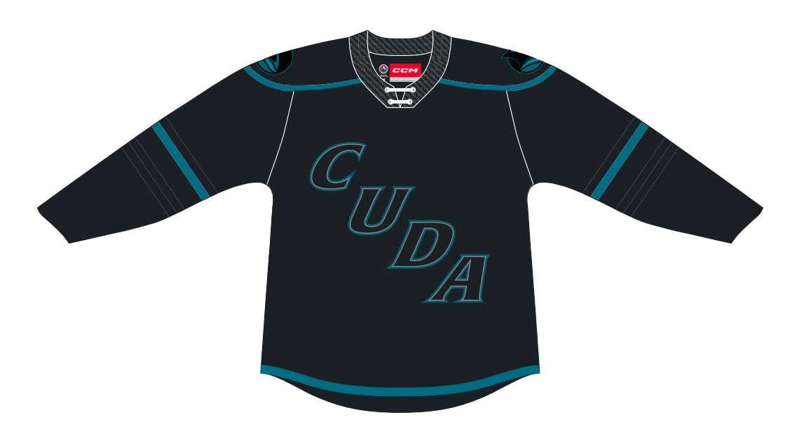 CCM Quicklite San Jose Barracuda Premier Black Jersey