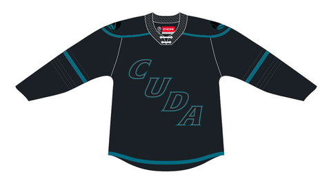 CCM Quicklite San Jose Barracuda Customized Premier Black Jersey
