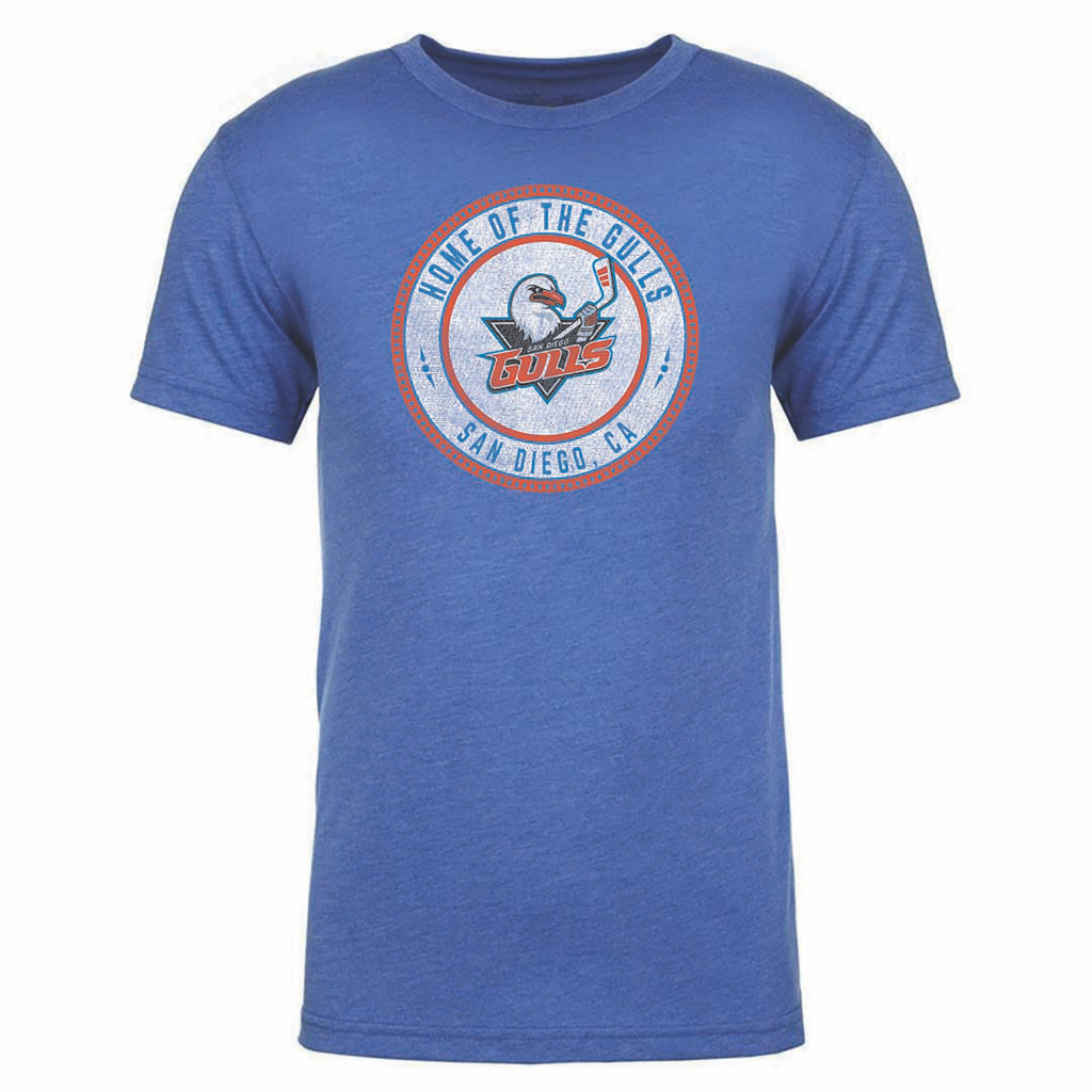 108 Stitches San Diego Gulls Adult Puck Decal Short Sleeve T-Shirt