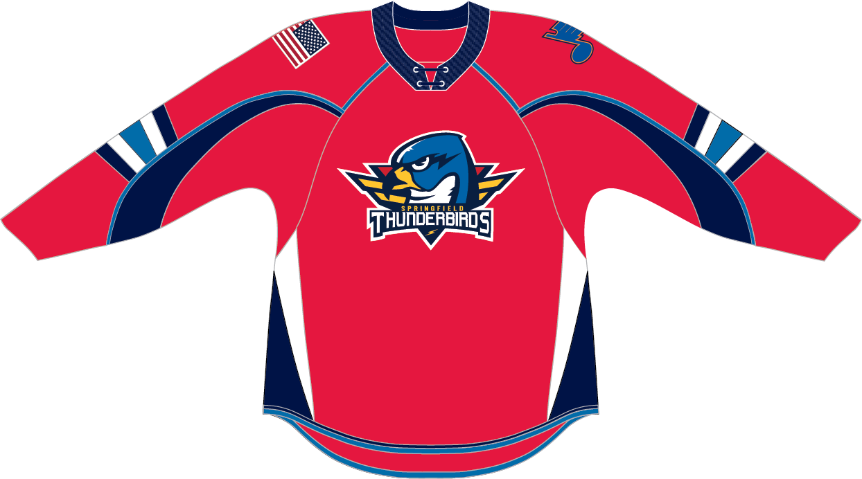 CCM Quicklite Springfield Thunderbirds Adult Red Premier Jersey