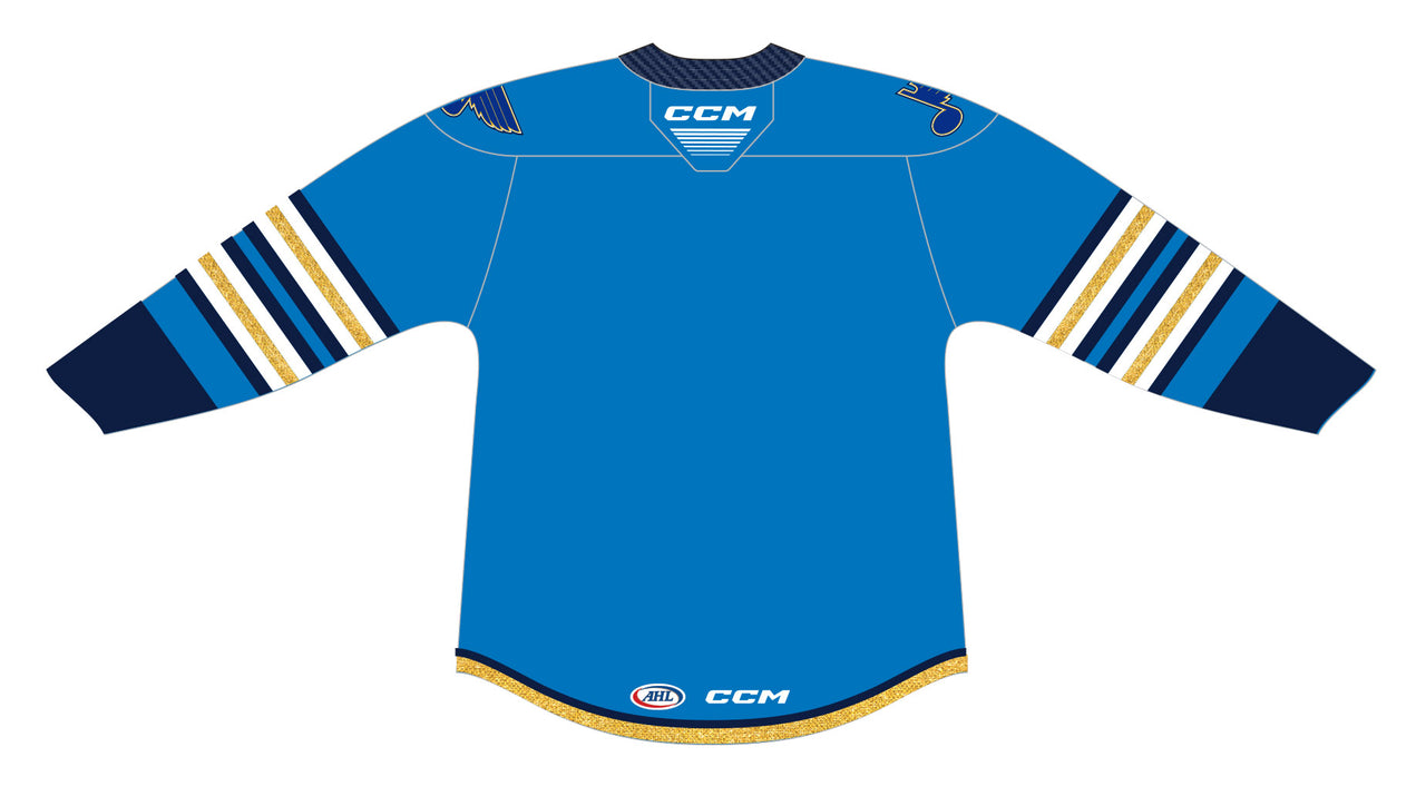 CCM Quicklite Springfield Thunderbirds Adult Third Blue Premier Jersey