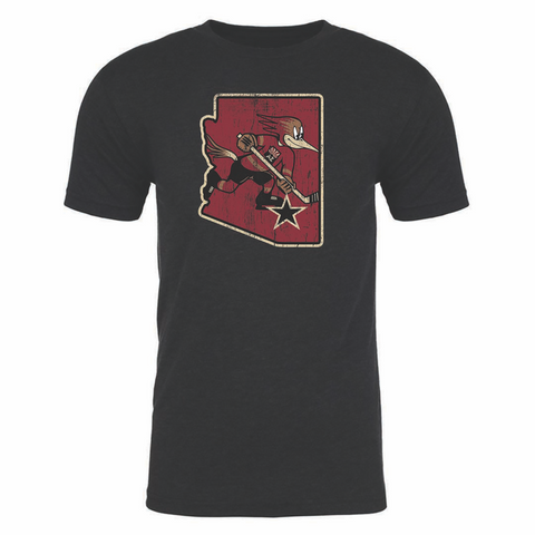 108 Stitches Tucson Roadrunners Adult State of Arizona Short Sleeve T-Shirt