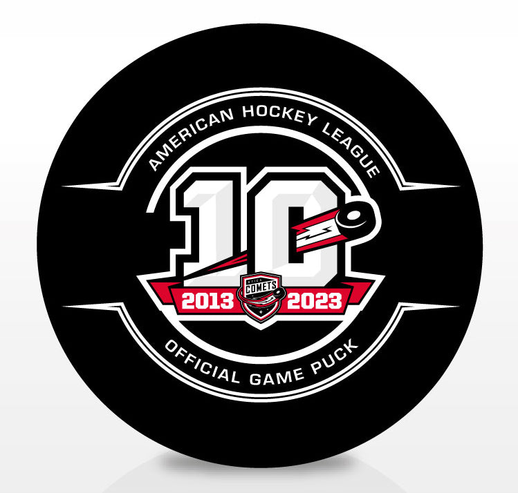 Utica Comets 10th Anniversary Official Center Ice Game Puck