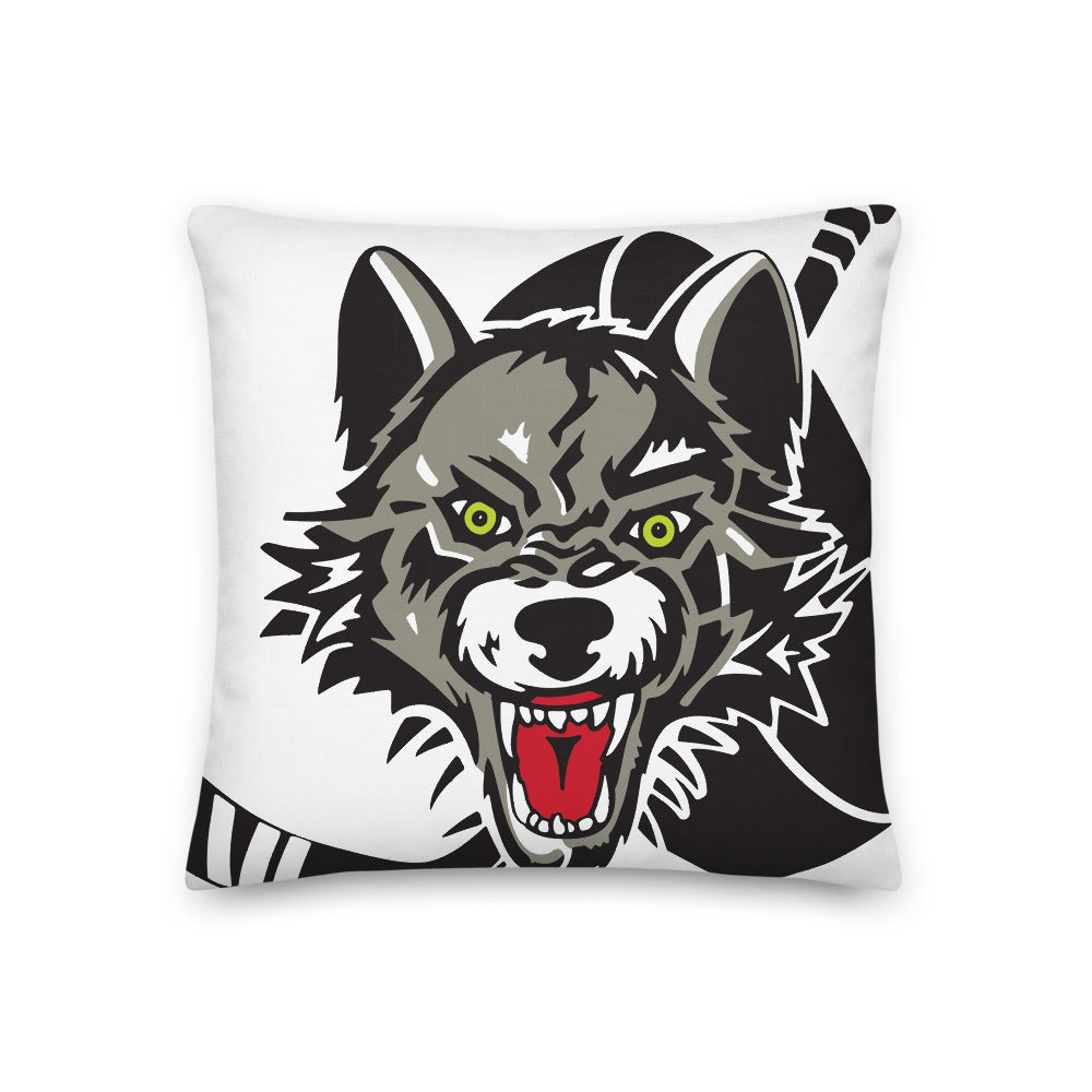 Chicago Wolves Primary Logo Premium Pillow