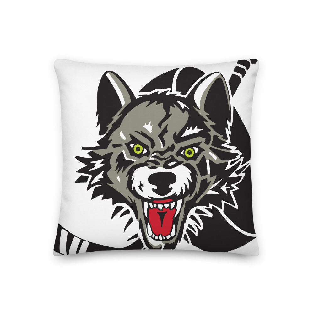 Chicago Wolves Primary Logo Premium Pillow