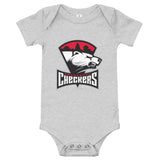 Charlotte Checkers Primary Logo Baby Onesie