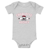 Charlotte Checkers Established Logo Baby Onesie