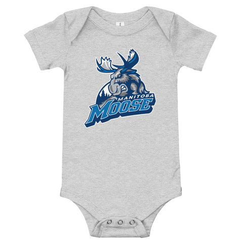 Manitoba Moose Primary Logo Baby Onesie
