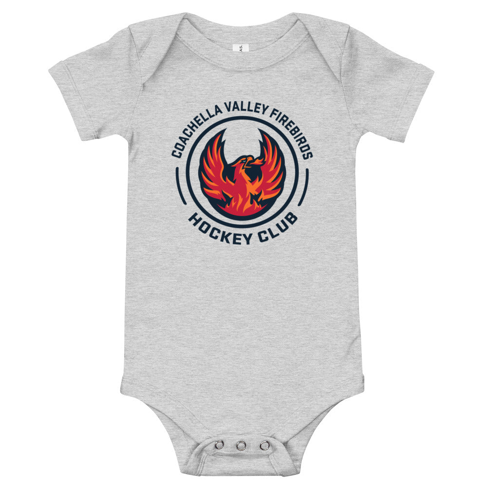 Coachella Valley Firebirds Faceoff Baby Onesie