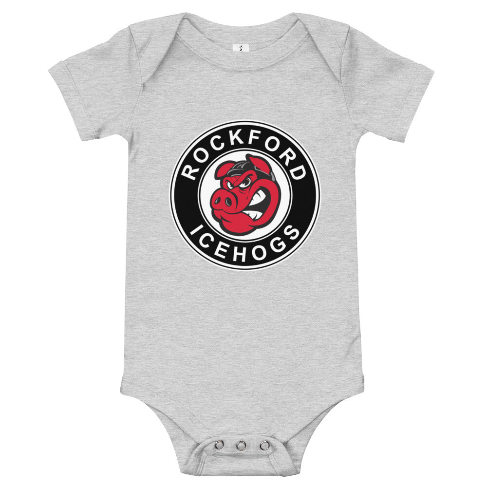 Rockford IceHogs Primary Logo Baby Onesie