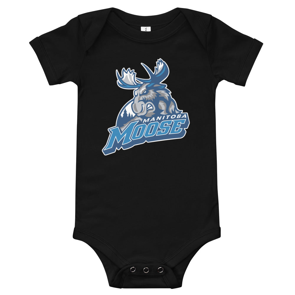 Manitoba Moose Primary Logo Baby Onesie