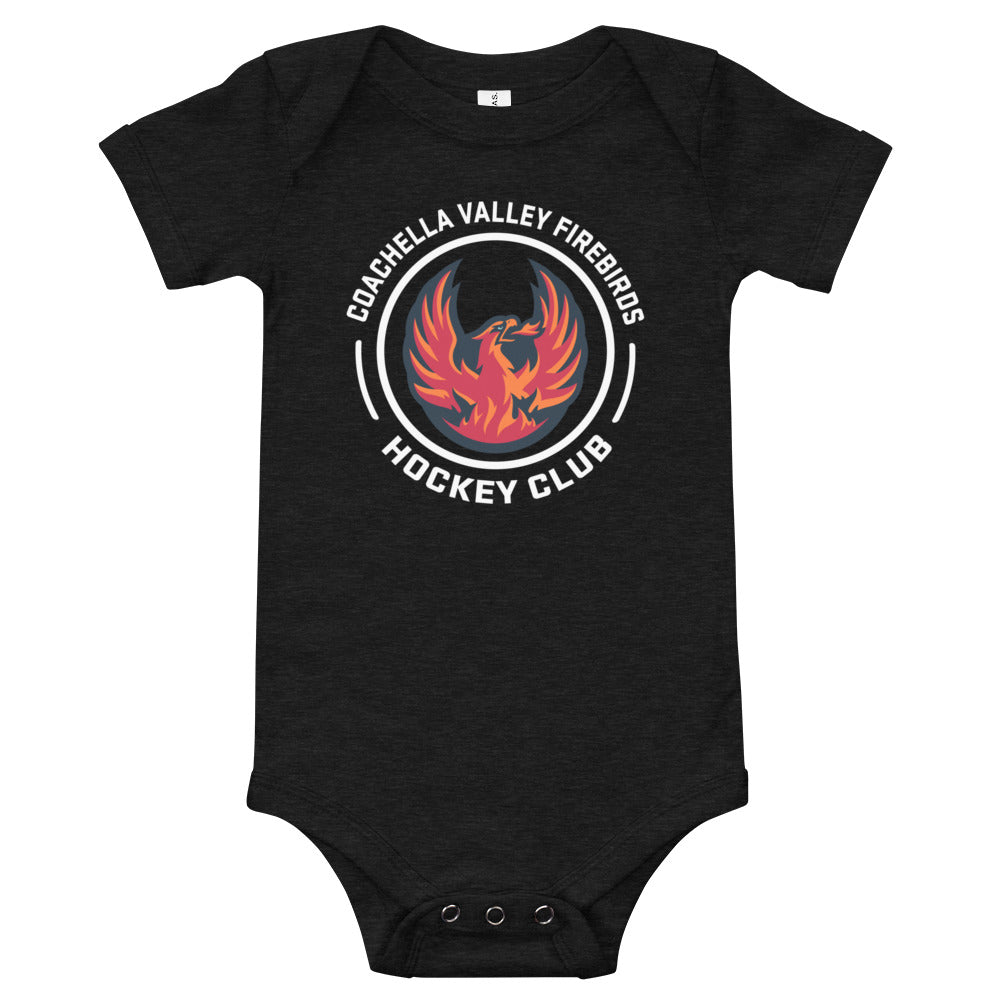 Coachella Valley Firebirds Faceoff Baby Onesie
