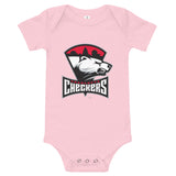 Charlotte Checkers Primary Logo Baby Onesie