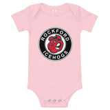 Rockford IceHogs Primary Logo Baby Onesie