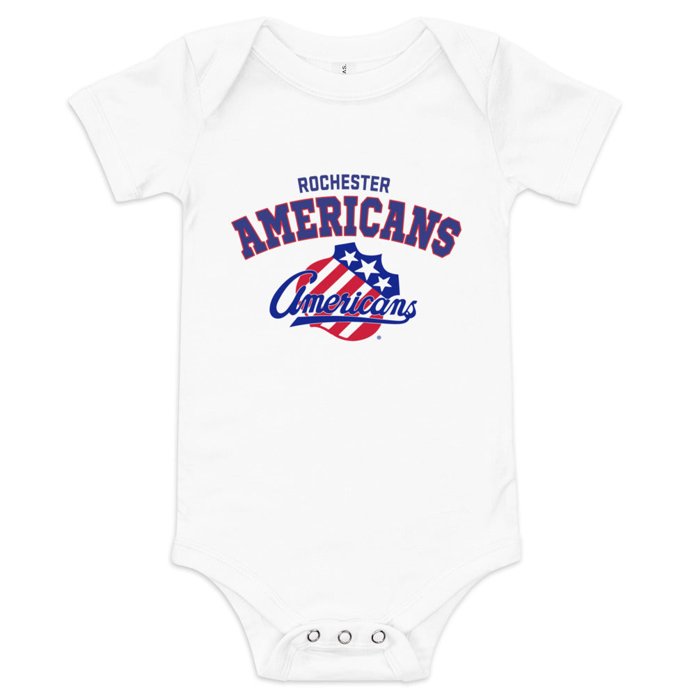 Rochester Americans Arch Baby Onesie