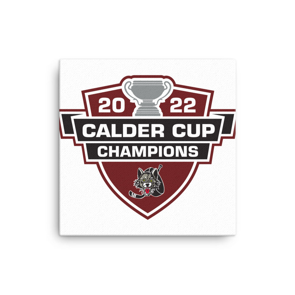 Chicago Wolves 2022 Calder Cup Champions Printed Canvas