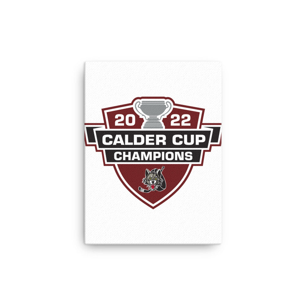 Chicago Wolves 2022 Calder Cup Champions Printed Canvas
