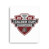 Chicago Wolves 2022 Calder Cup Champions Printed Canvas