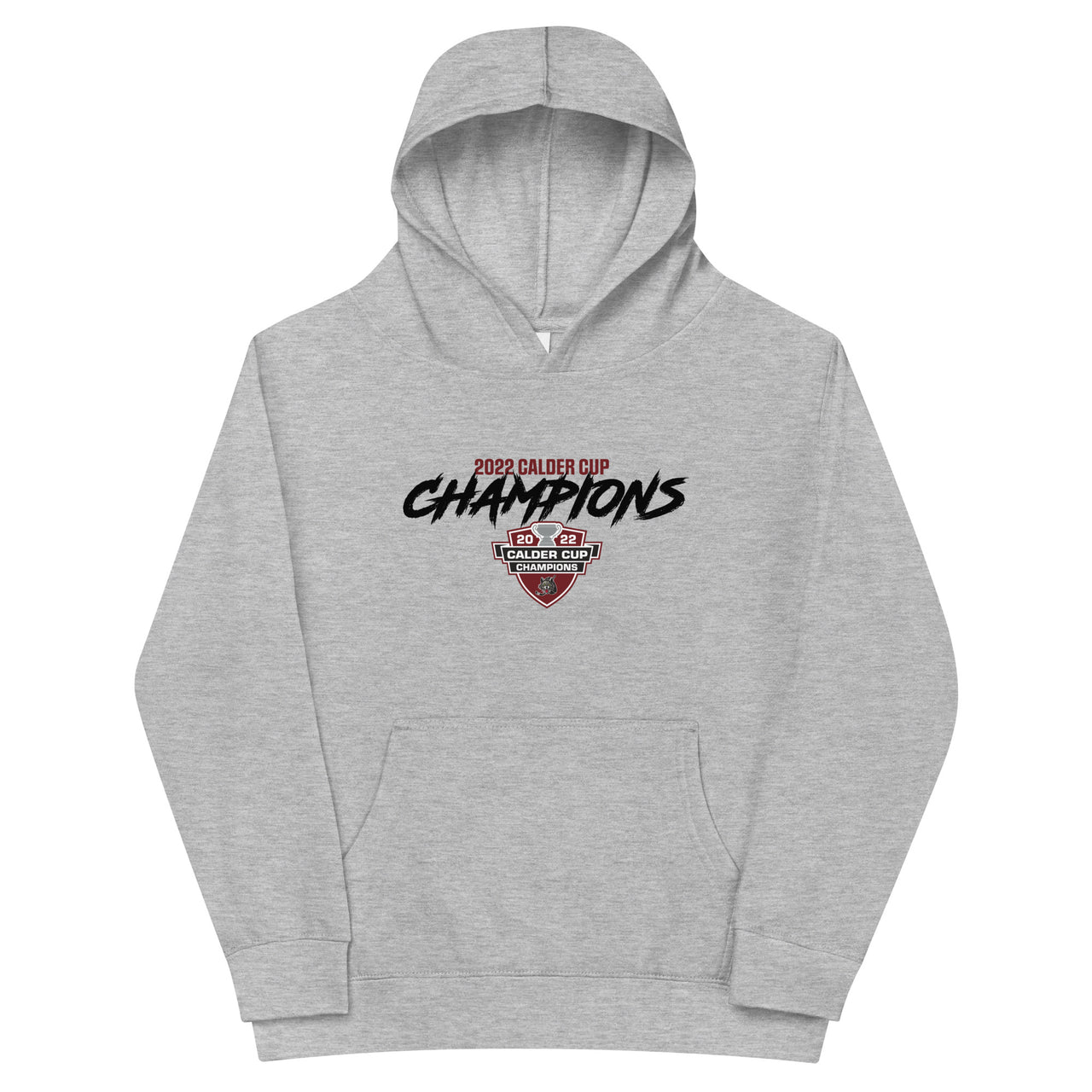 Chicago Wolves 2022 Calder Cup Champions Youth Script Pullover Hoodie