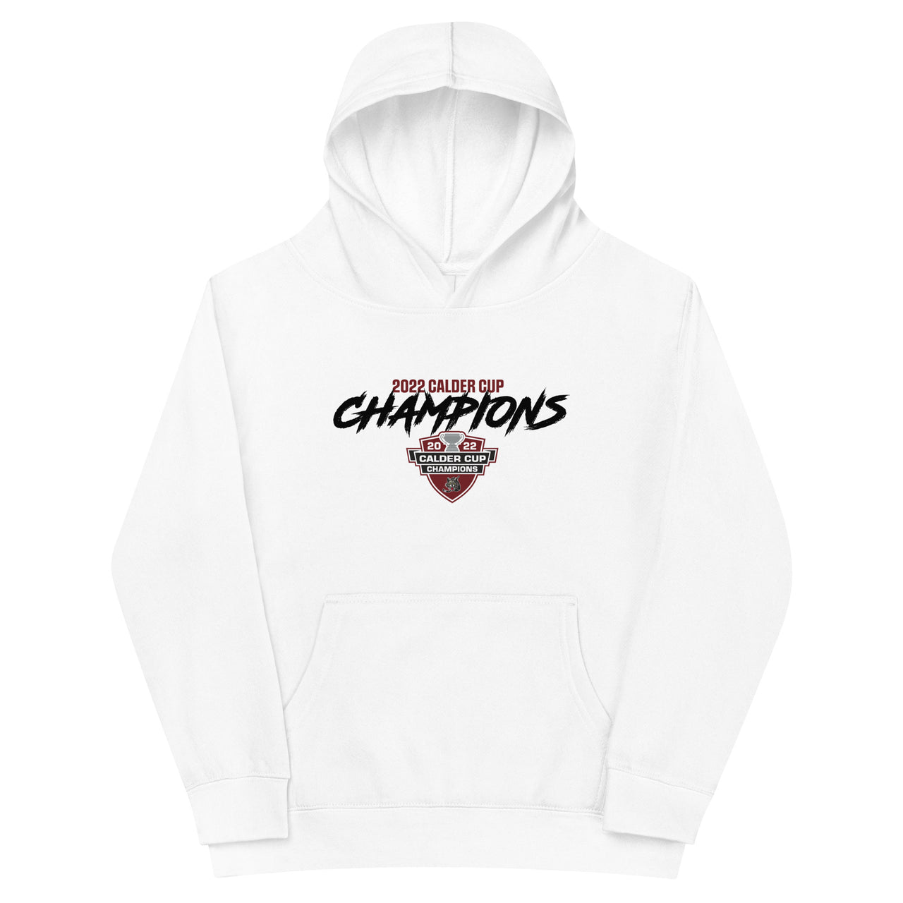 Chicago Wolves 2022 Calder Cup Champions Youth Script Pullover Hoodie
