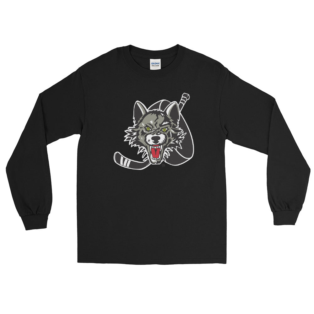 Chicago Wolves Adult Primary Logo Long Sleeve Shirt