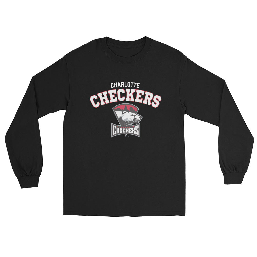 Charlotte Checkers Adult Arch Long Sleeve Shirt