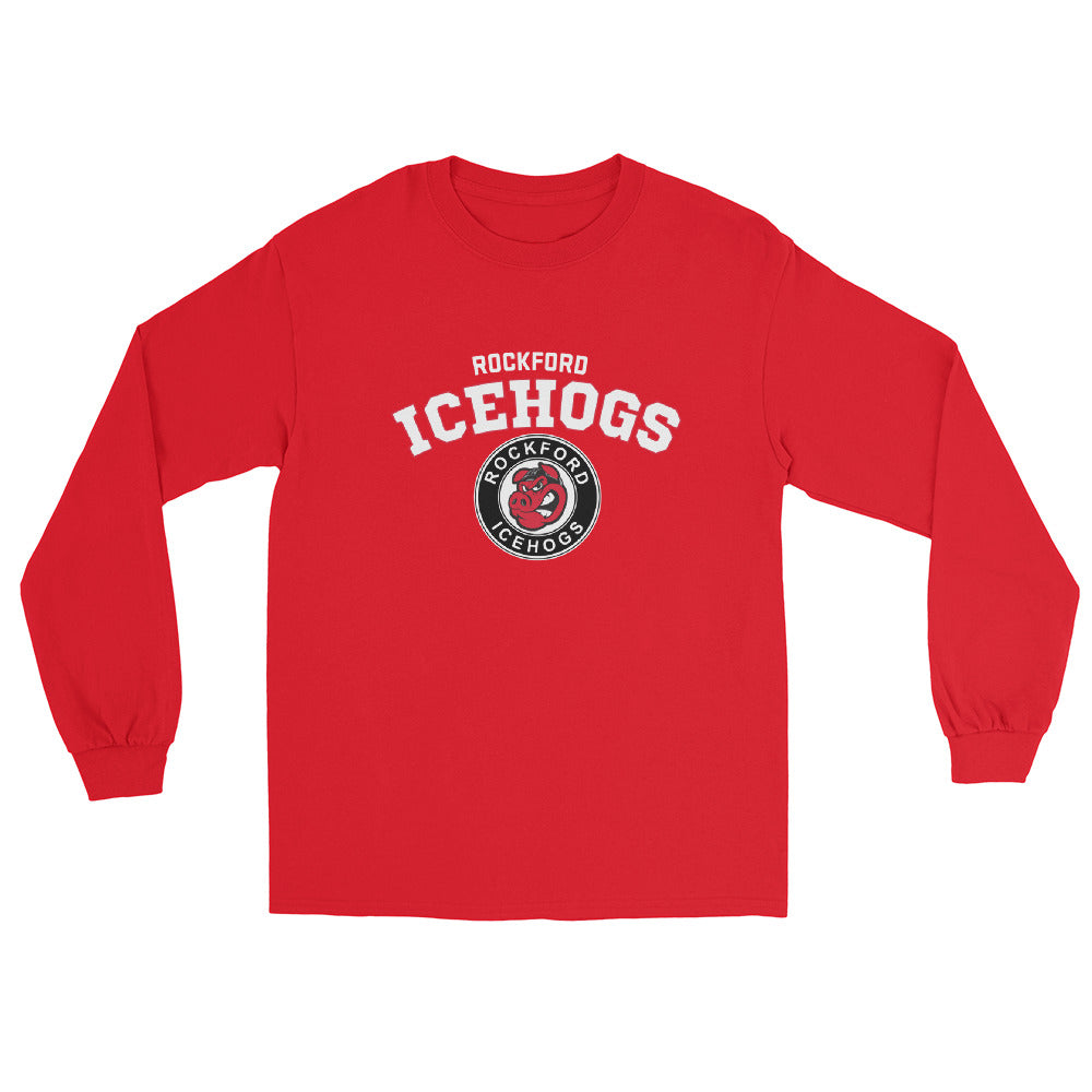 Rockford IceHogs Adult Arch Long Sleeve Shirt