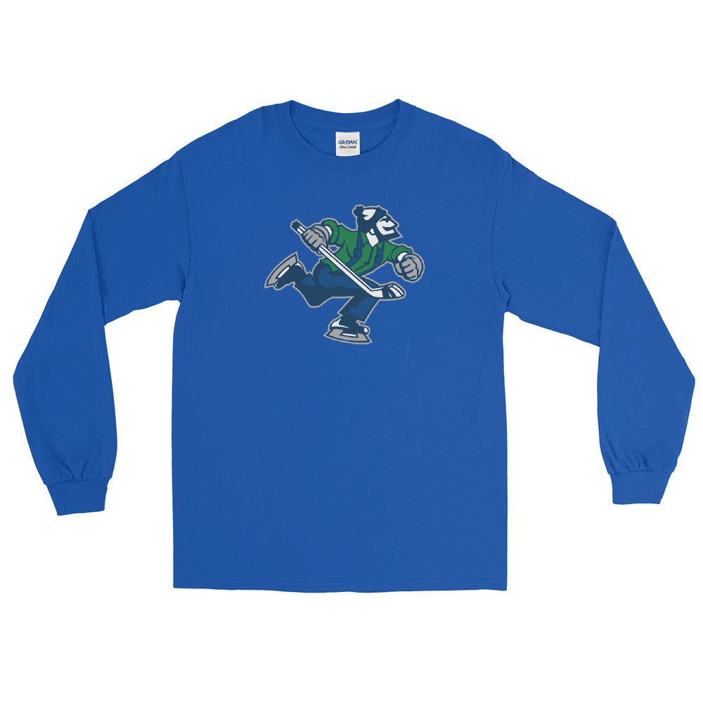 Abbotsford Canucks Adult Primary Logo Long Sleeve Shirt