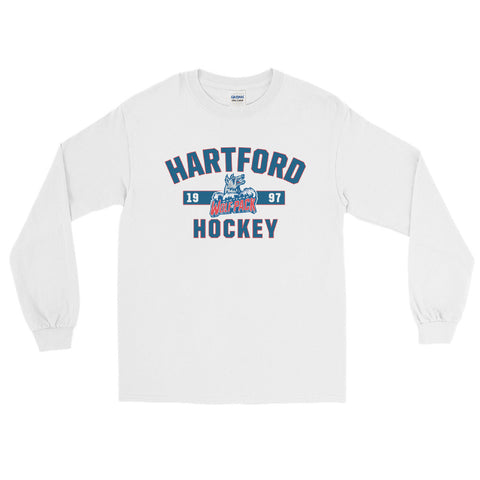 Customized AHL Hartford Wolf Pack Premier Jersey Blue - WanderGears