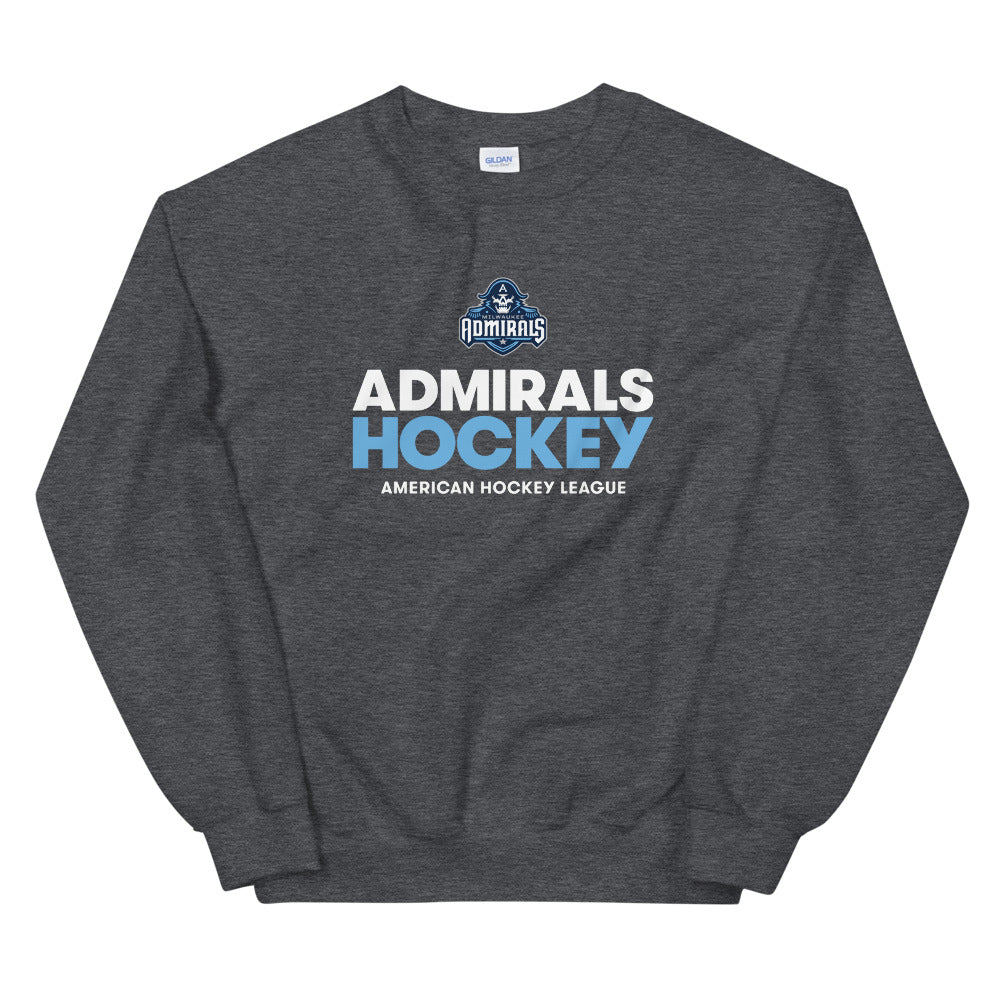 Milwaukee Admirals Hockey Adult Crewneck Sweatshirt –