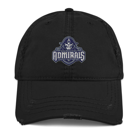 Milwaukee Admirals Adult Distressed Hat