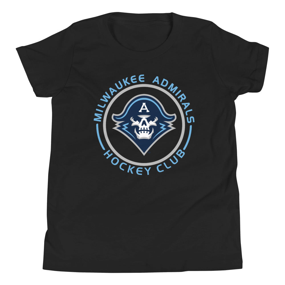 Milwaukee Admirals Youth Faceoff Short Sleeve T-Shirt