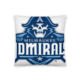 Milwaukee Admirals Primary Logo Pillow