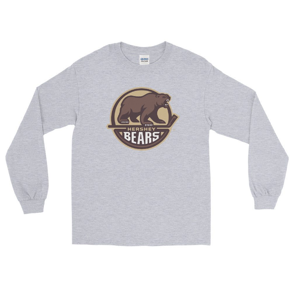 Hershey Bears Adult Primary Logo Long Sleeve Shirt