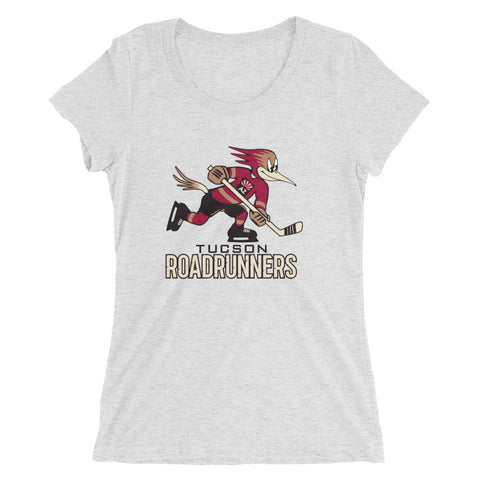 Tucson Roadrunners Ladies' Primary Logo Short Sleeve T-Shirt (sidewalk sale, white, M)