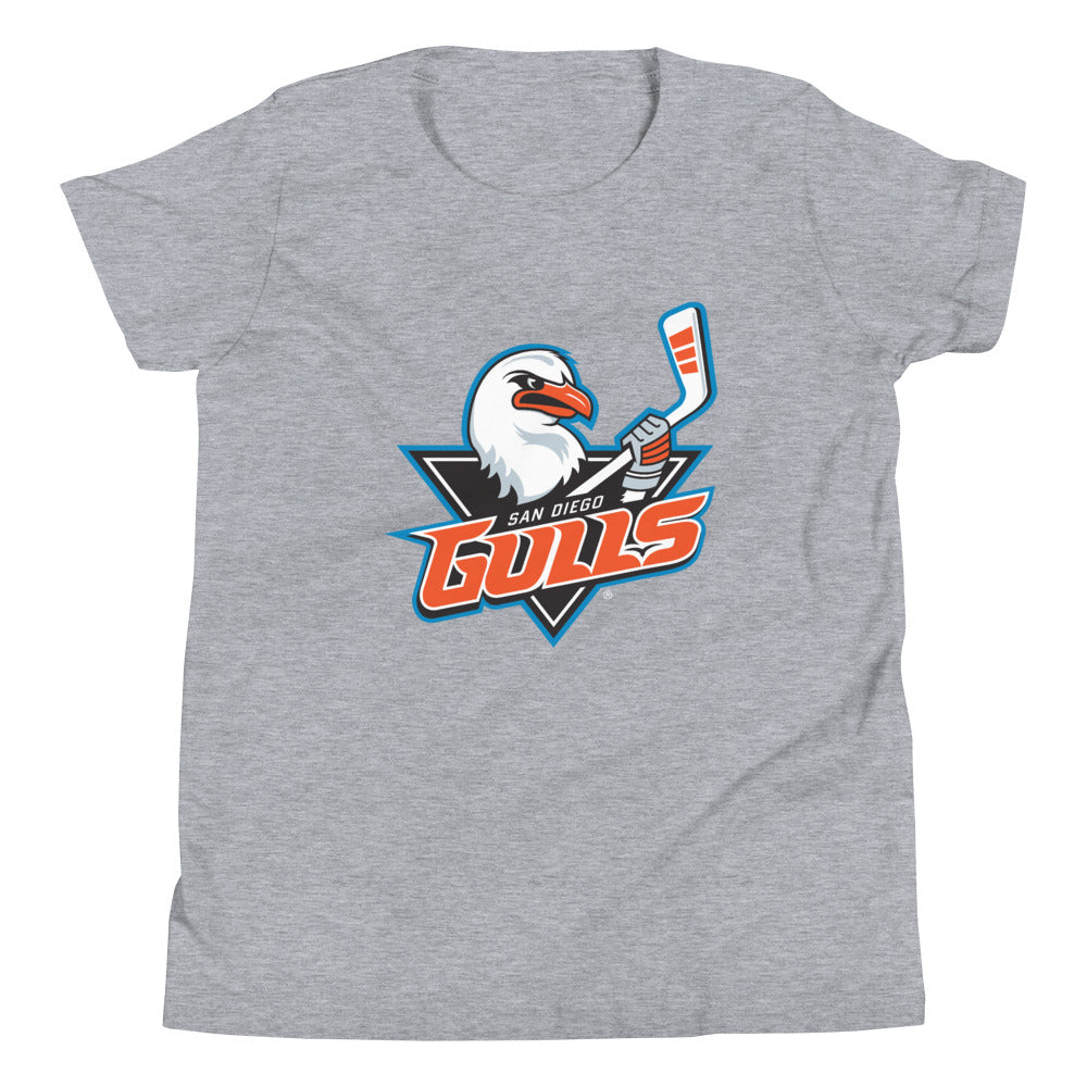 San Diego Gulls Primary Logo Youth Short Sleeve T-Shirt