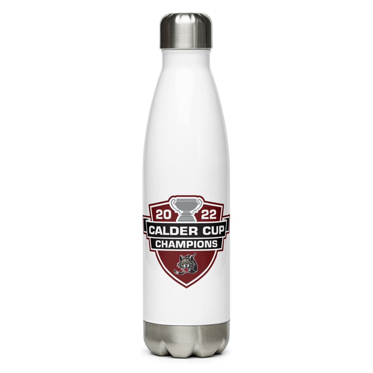Chicago Wolves 2022 Calder Cup Champions Stainless Steel Water Bottle