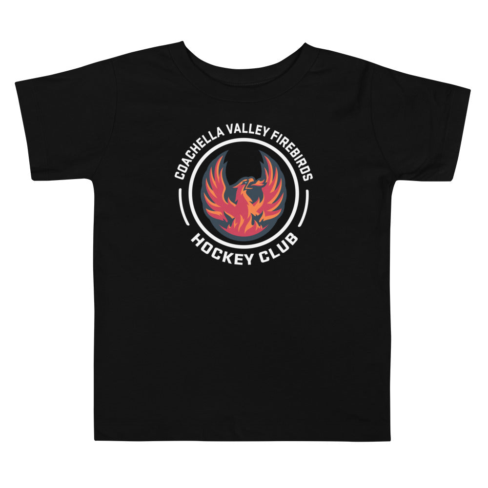 Coachella Valley Firebirds Faceoff Toddler Short Sleeve T-shirt