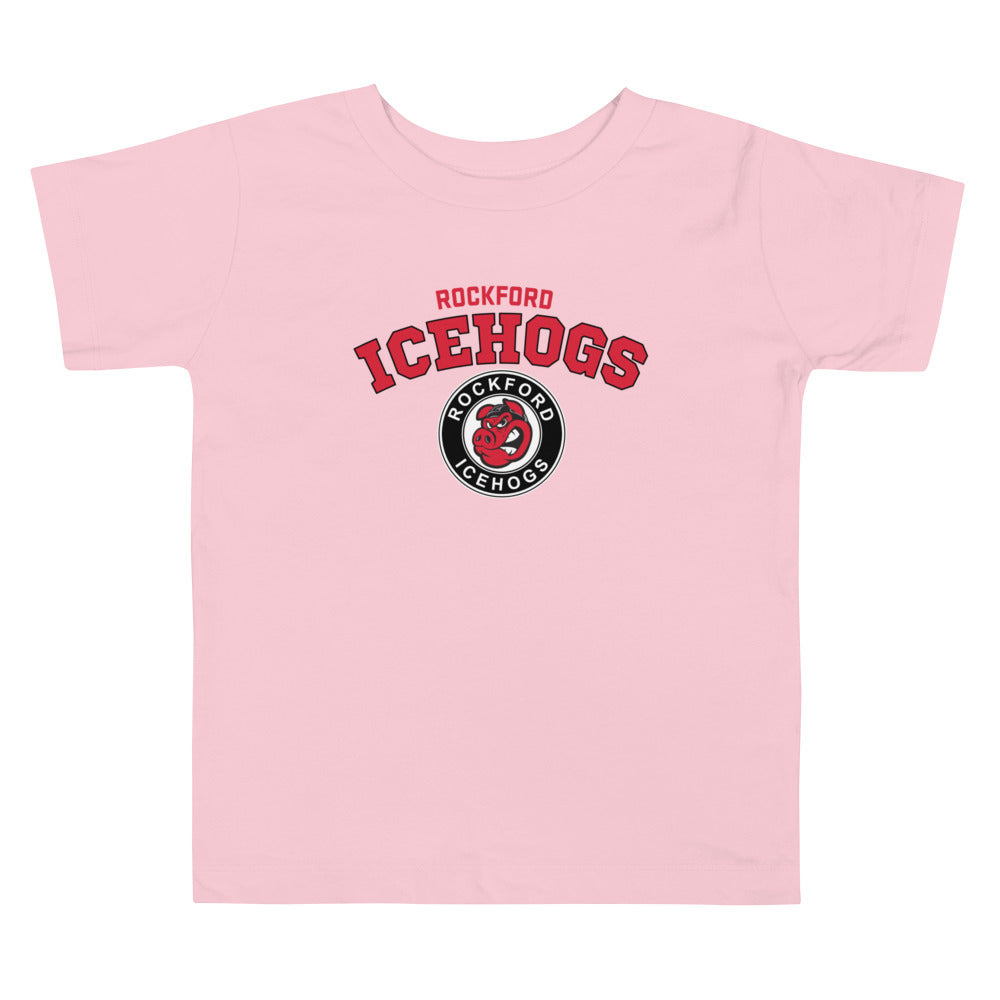 Rockford IceHogs Arch Toddler Short Sleeve T-Shirt